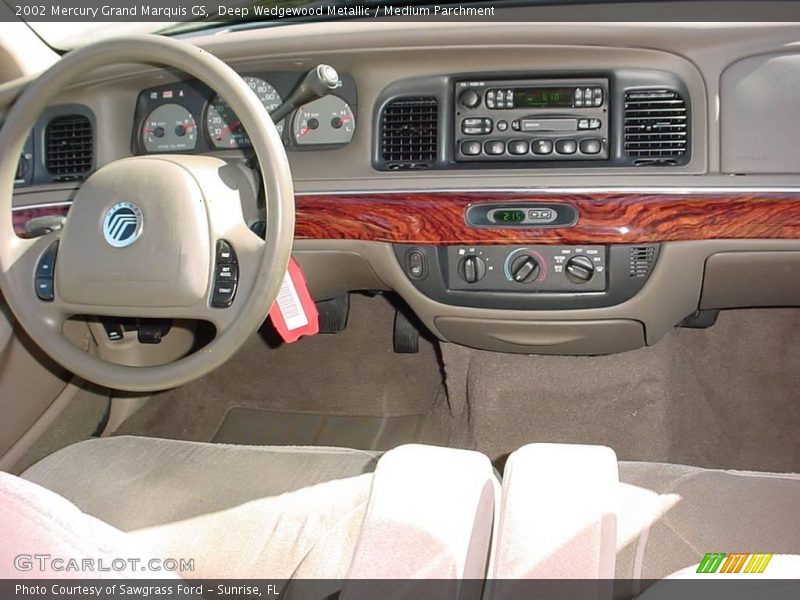Deep Wedgewood Metallic / Medium Parchment 2002 Mercury Grand Marquis GS