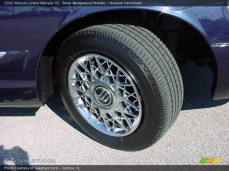 Deep Wedgewood Metallic / Medium Parchment 2002 Mercury Grand Marquis GS