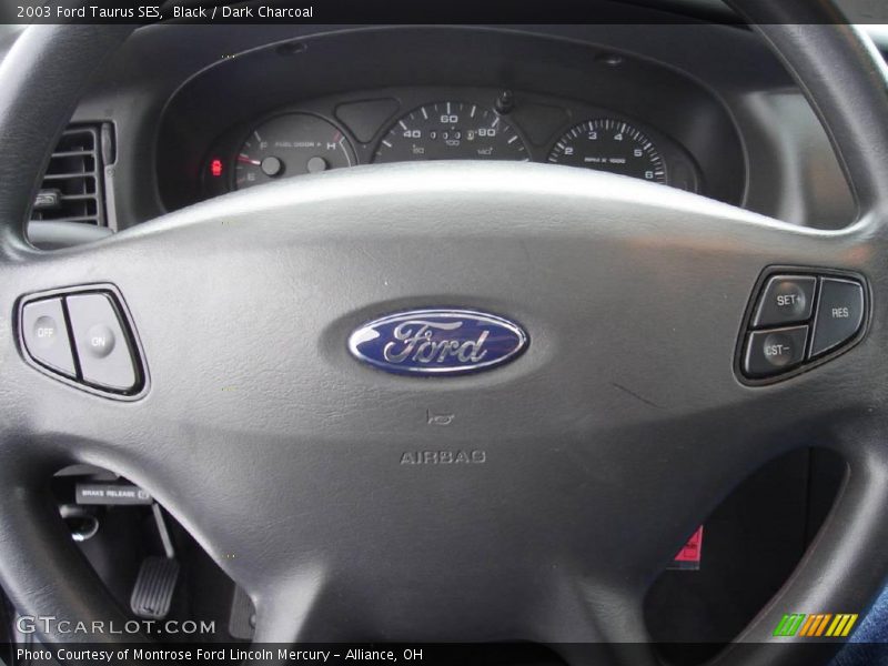 Black / Dark Charcoal 2003 Ford Taurus SES
