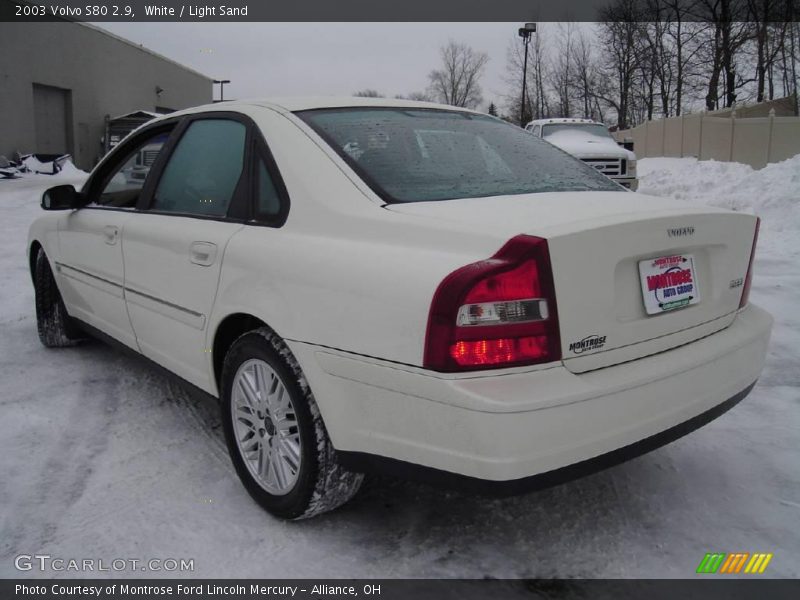 White / Light Sand 2003 Volvo S80 2.9