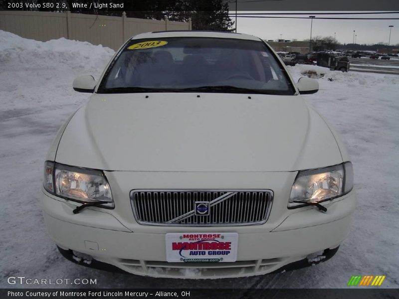 White / Light Sand 2003 Volvo S80 2.9