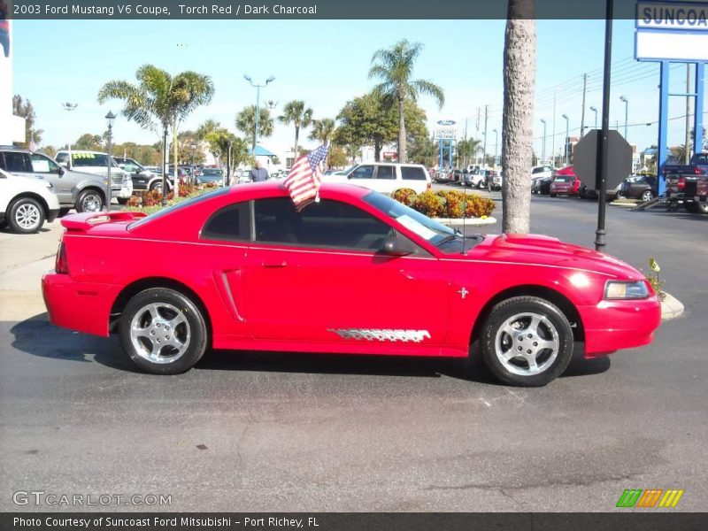 Torch Red / Dark Charcoal 2003 Ford Mustang V6 Coupe