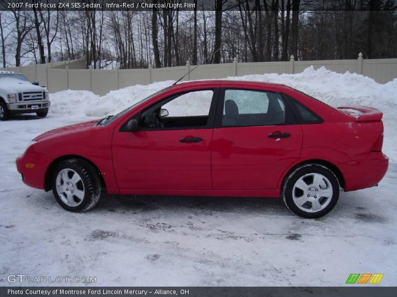 Infra-Red / Charcoal/Light Flint 2007 Ford Focus ZX4 SES Sedan