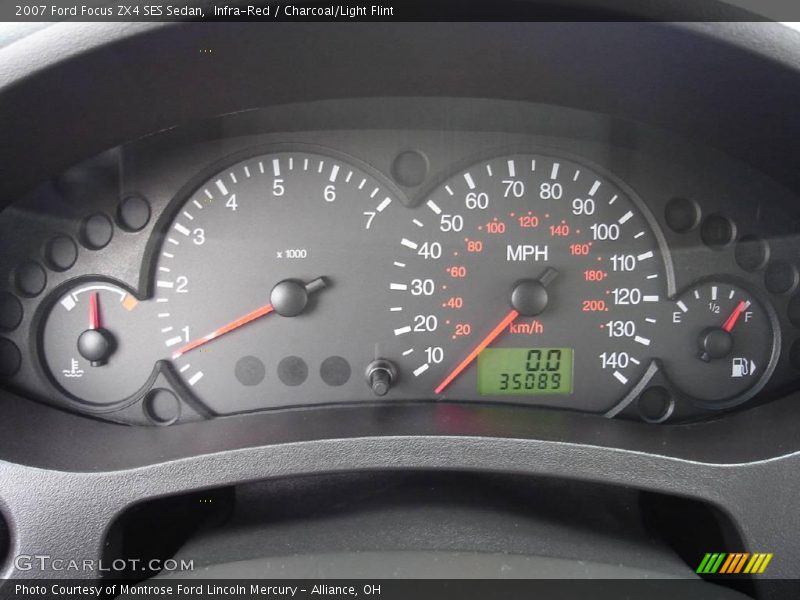 Infra-Red / Charcoal/Light Flint 2007 Ford Focus ZX4 SES Sedan