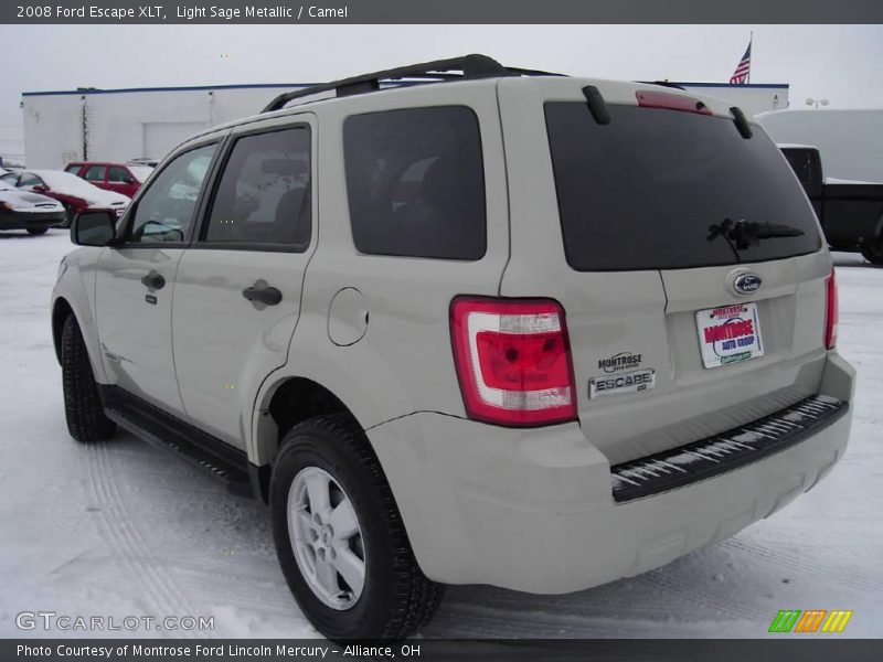 Light Sage Metallic / Camel 2008 Ford Escape XLT