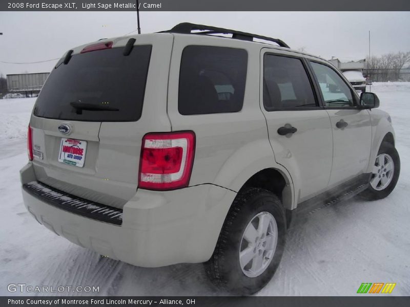 Light Sage Metallic / Camel 2008 Ford Escape XLT