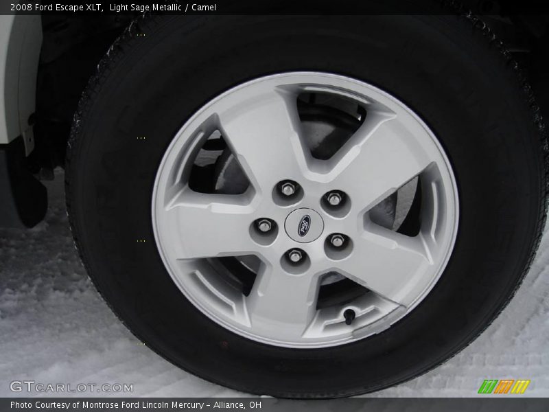 Light Sage Metallic / Camel 2008 Ford Escape XLT