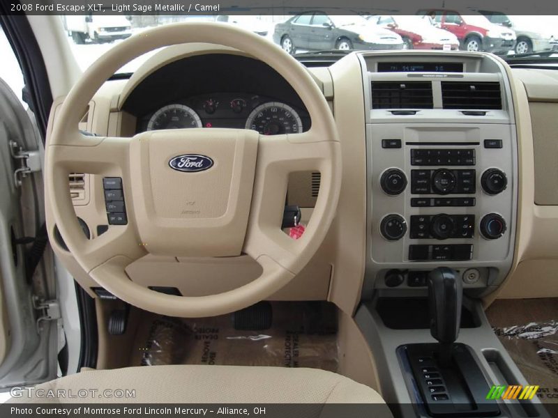 Light Sage Metallic / Camel 2008 Ford Escape XLT