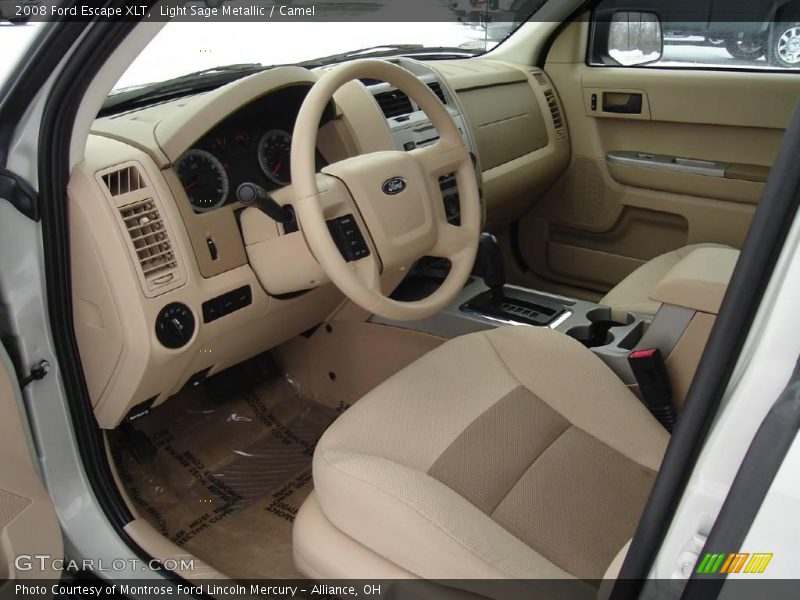 Light Sage Metallic / Camel 2008 Ford Escape XLT
