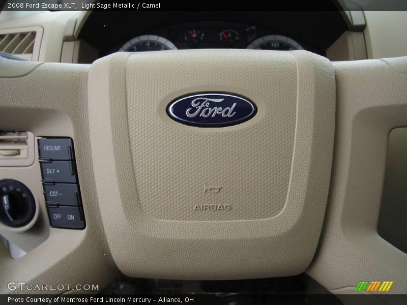 Light Sage Metallic / Camel 2008 Ford Escape XLT