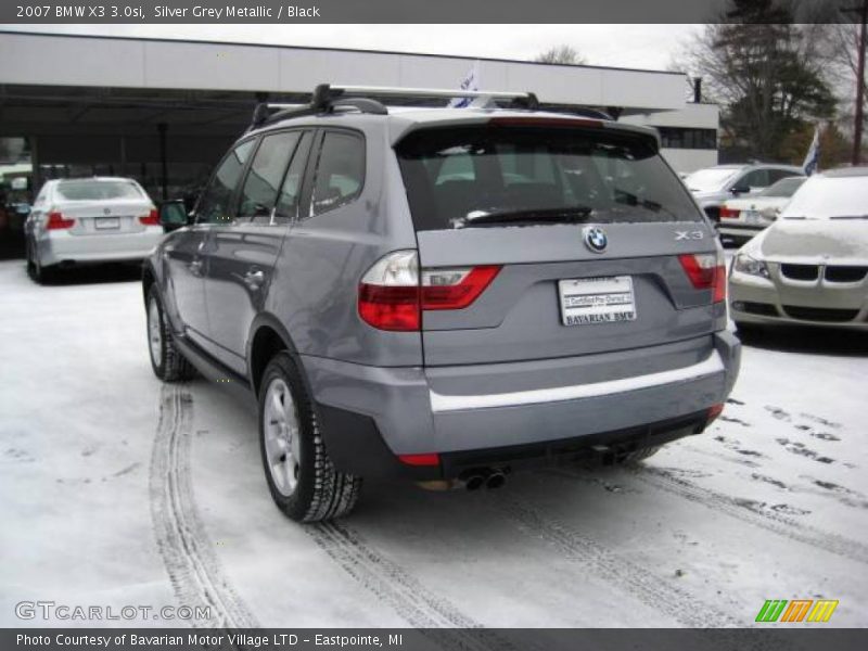 Silver Grey Metallic / Black 2007 BMW X3 3.0si