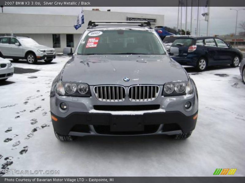 Silver Grey Metallic / Black 2007 BMW X3 3.0si