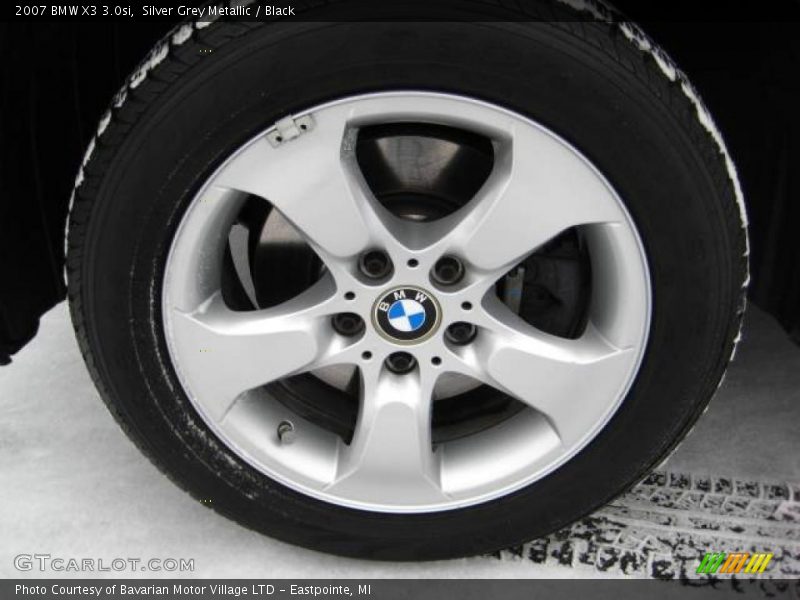 Silver Grey Metallic / Black 2007 BMW X3 3.0si