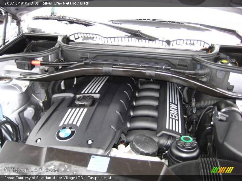 Silver Grey Metallic / Black 2007 BMW X3 3.0si