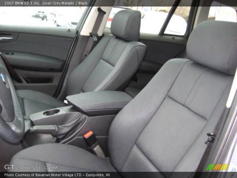 Silver Grey Metallic / Black 2007 BMW X3 3.0si