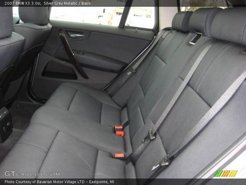 Silver Grey Metallic / Black 2007 BMW X3 3.0si