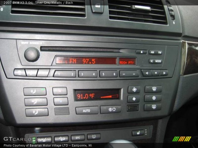 Silver Grey Metallic / Black 2007 BMW X3 3.0si