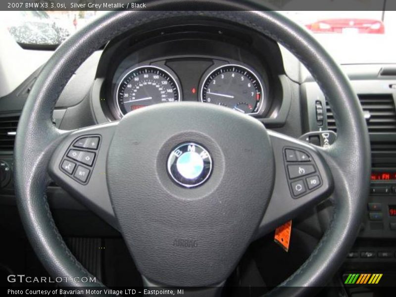 Silver Grey Metallic / Black 2007 BMW X3 3.0si