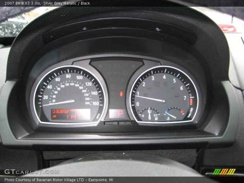 Silver Grey Metallic / Black 2007 BMW X3 3.0si