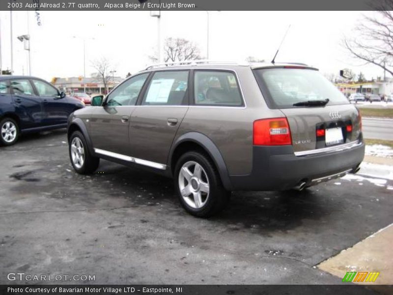 Alpaca Beige / Ecru/Light Brown 2003 Audi Allroad 2.7T quattro