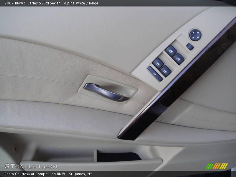 Alpine White / Beige 2007 BMW 5 Series 525xi Sedan