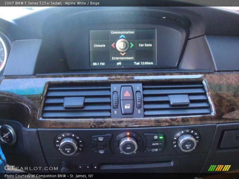 Alpine White / Beige 2007 BMW 5 Series 525xi Sedan