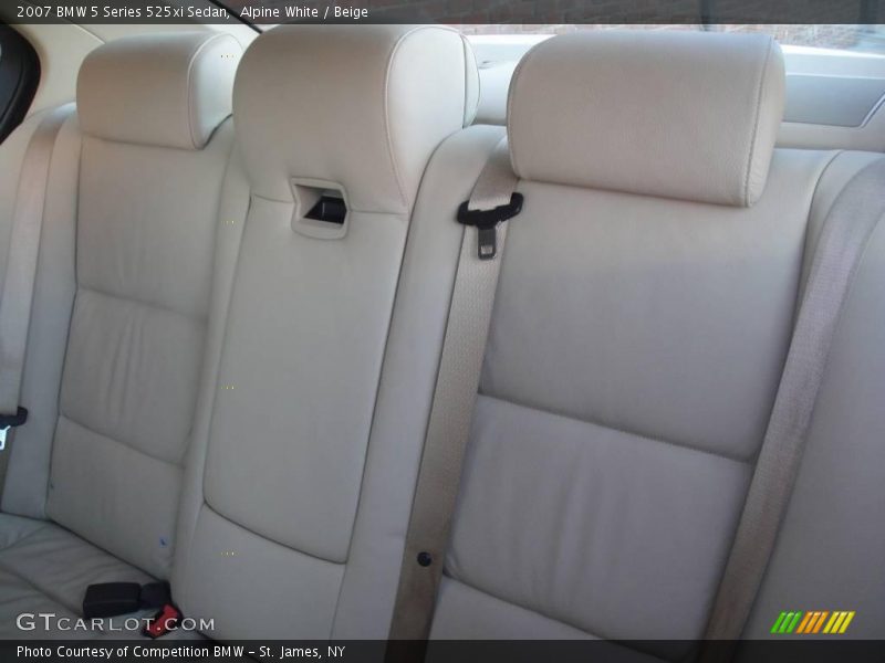Alpine White / Beige 2007 BMW 5 Series 525xi Sedan