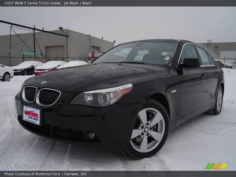 Jet Black / Black 2007 BMW 5 Series 530xi Sedan