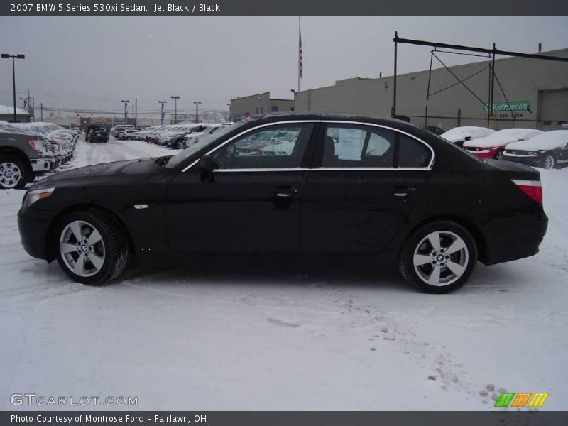 Jet Black / Black 2007 BMW 5 Series 530xi Sedan
