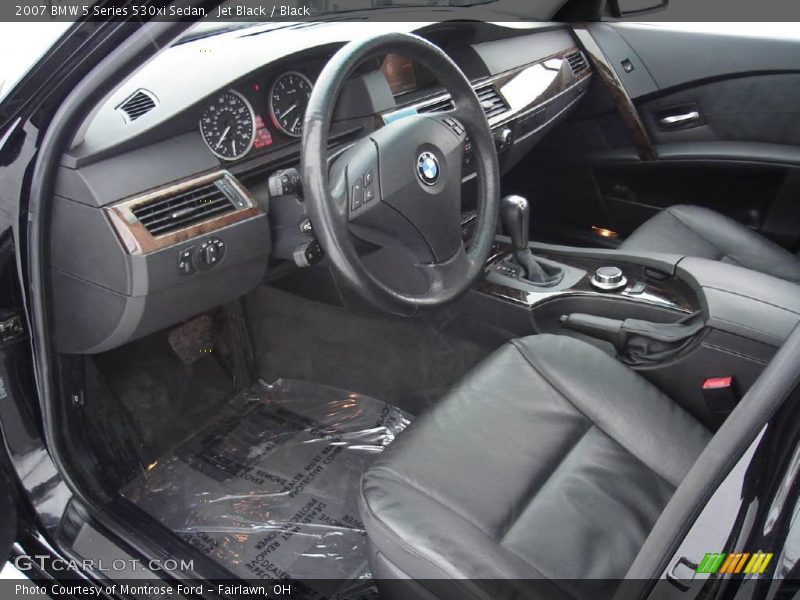 Jet Black / Black 2007 BMW 5 Series 530xi Sedan