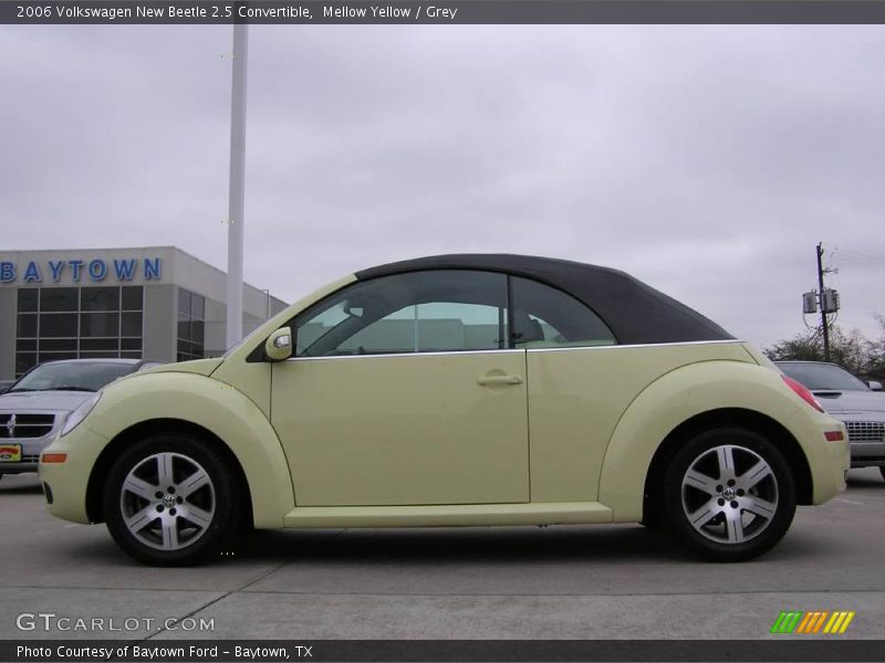 Mellow Yellow / Grey 2006 Volkswagen New Beetle 2.5 Convertible