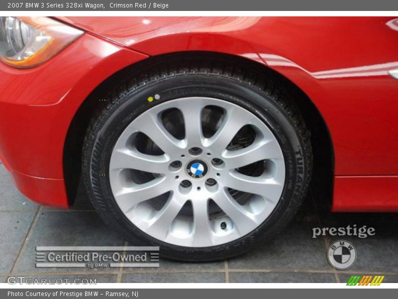 Crimson Red / Beige 2007 BMW 3 Series 328xi Wagon