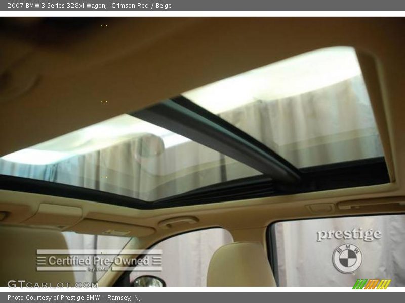 Crimson Red / Beige 2007 BMW 3 Series 328xi Wagon