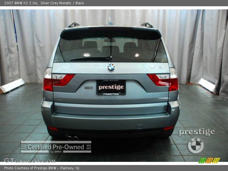 Silver Grey Metallic / Black 2007 BMW X3 3.0si