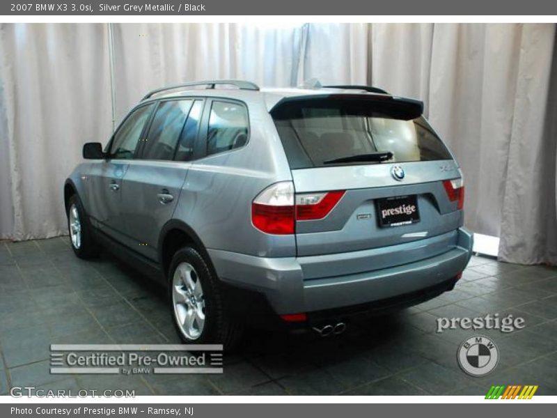 Silver Grey Metallic / Black 2007 BMW X3 3.0si