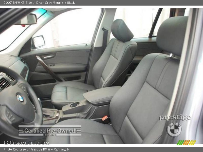 Silver Grey Metallic / Black 2007 BMW X3 3.0si