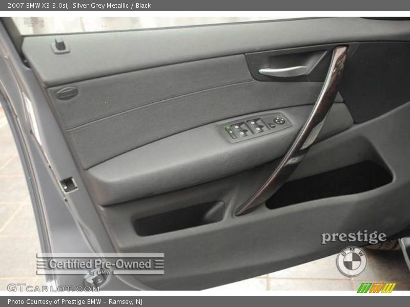 Silver Grey Metallic / Black 2007 BMW X3 3.0si