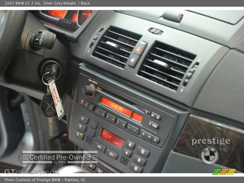 Silver Grey Metallic / Black 2007 BMW X3 3.0si