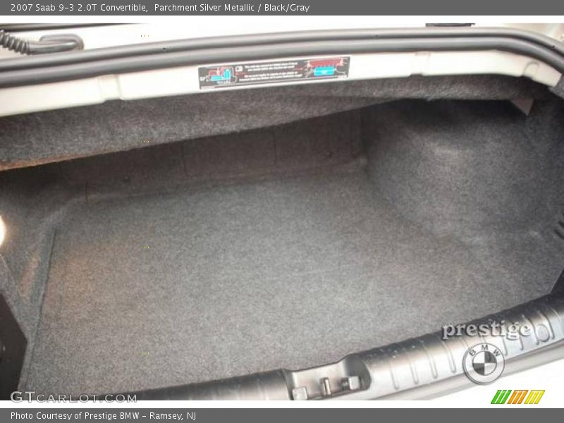 Parchment Silver Metallic / Black/Gray 2007 Saab 9-3 2.0T Convertible