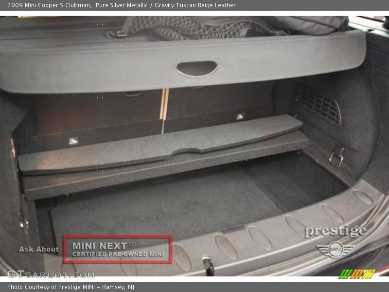 Pure Silver Metallic / Gravity Tuscan Beige Leather 2009 Mini Cooper S Clubman