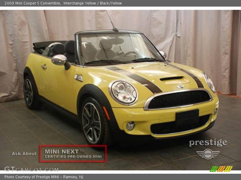Interchange Yellow / Black/Yellow 2009 Mini Cooper S Convertible