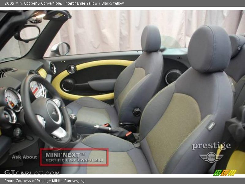 Interchange Yellow / Black/Yellow 2009 Mini Cooper S Convertible