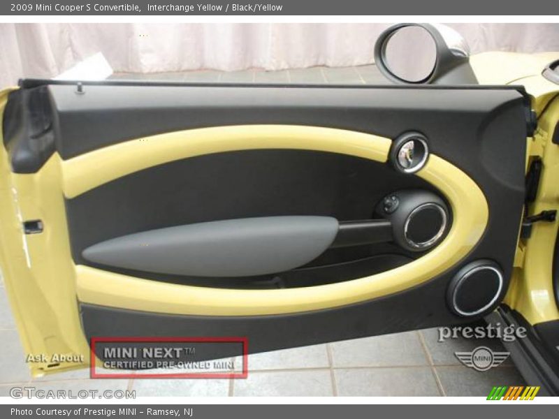 Interchange Yellow / Black/Yellow 2009 Mini Cooper S Convertible
