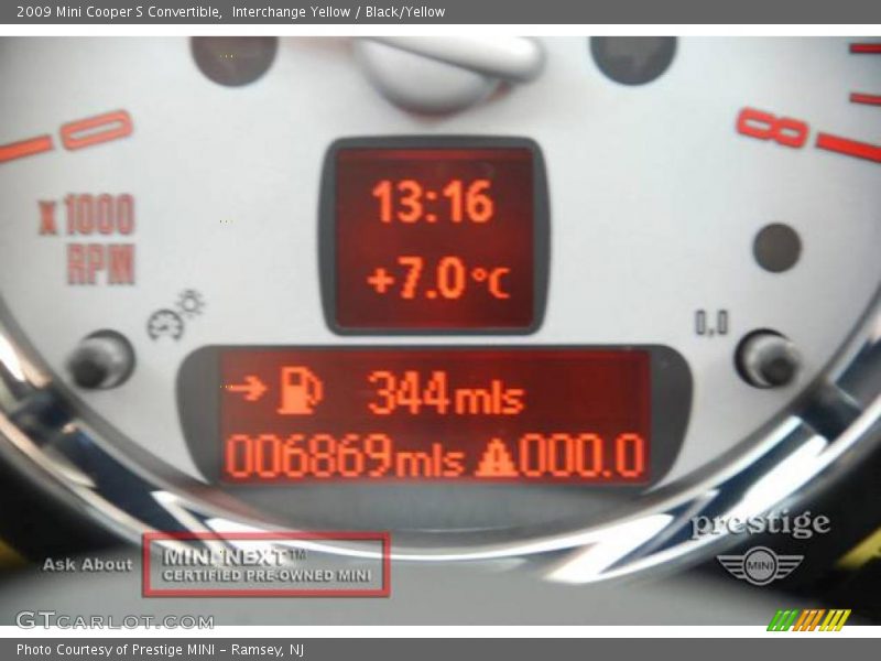 Interchange Yellow / Black/Yellow 2009 Mini Cooper S Convertible