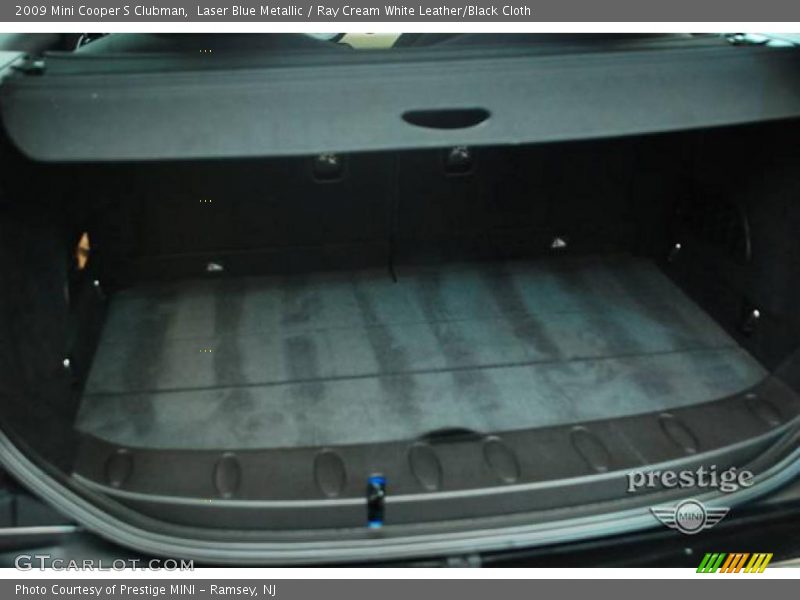 Laser Blue Metallic / Ray Cream White Leather/Black Cloth 2009 Mini Cooper S Clubman