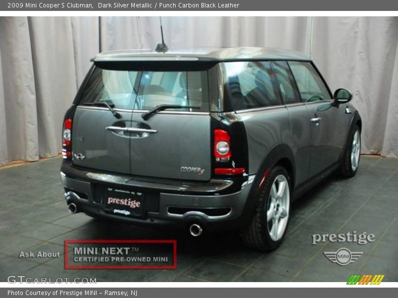 Dark Silver Metallic / Punch Carbon Black Leather 2009 Mini Cooper S Clubman