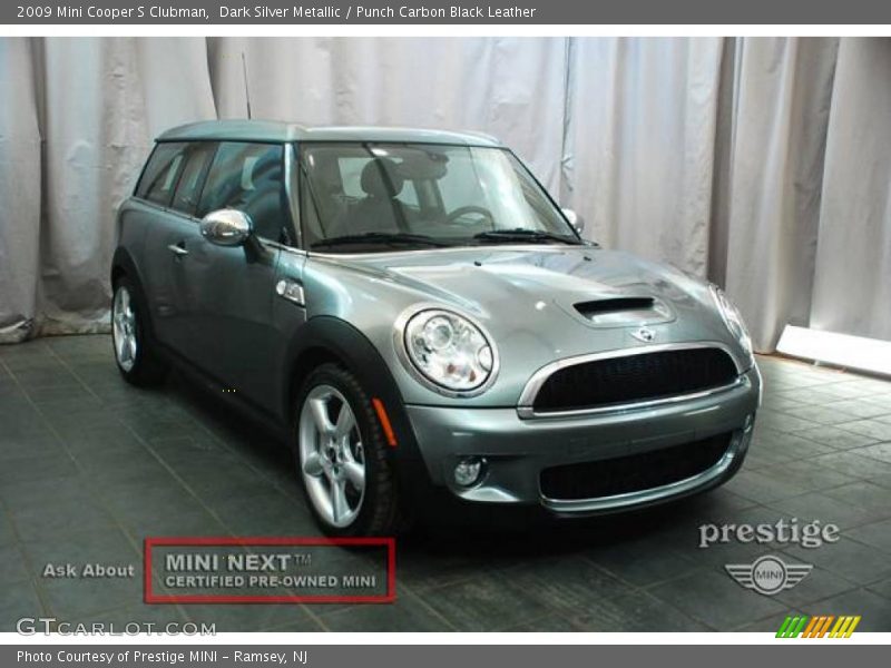 Dark Silver Metallic / Punch Carbon Black Leather 2009 Mini Cooper S Clubman