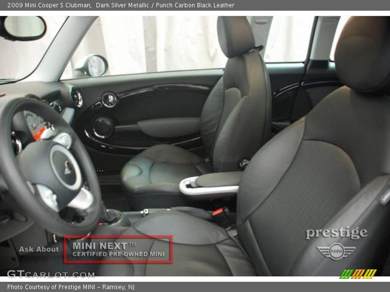 Dark Silver Metallic / Punch Carbon Black Leather 2009 Mini Cooper S Clubman