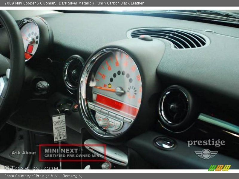 Dark Silver Metallic / Punch Carbon Black Leather 2009 Mini Cooper S Clubman