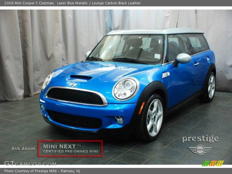 Laser Blue Metallic / Lounge Carbon Black Leather 2009 Mini Cooper S Clubman